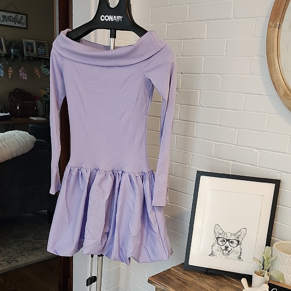 Lavender Bubble Dress, Small